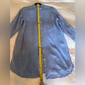 J. Jill Love Linen button down tunic Aqua